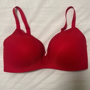 Red Uniqlo Lace Bra